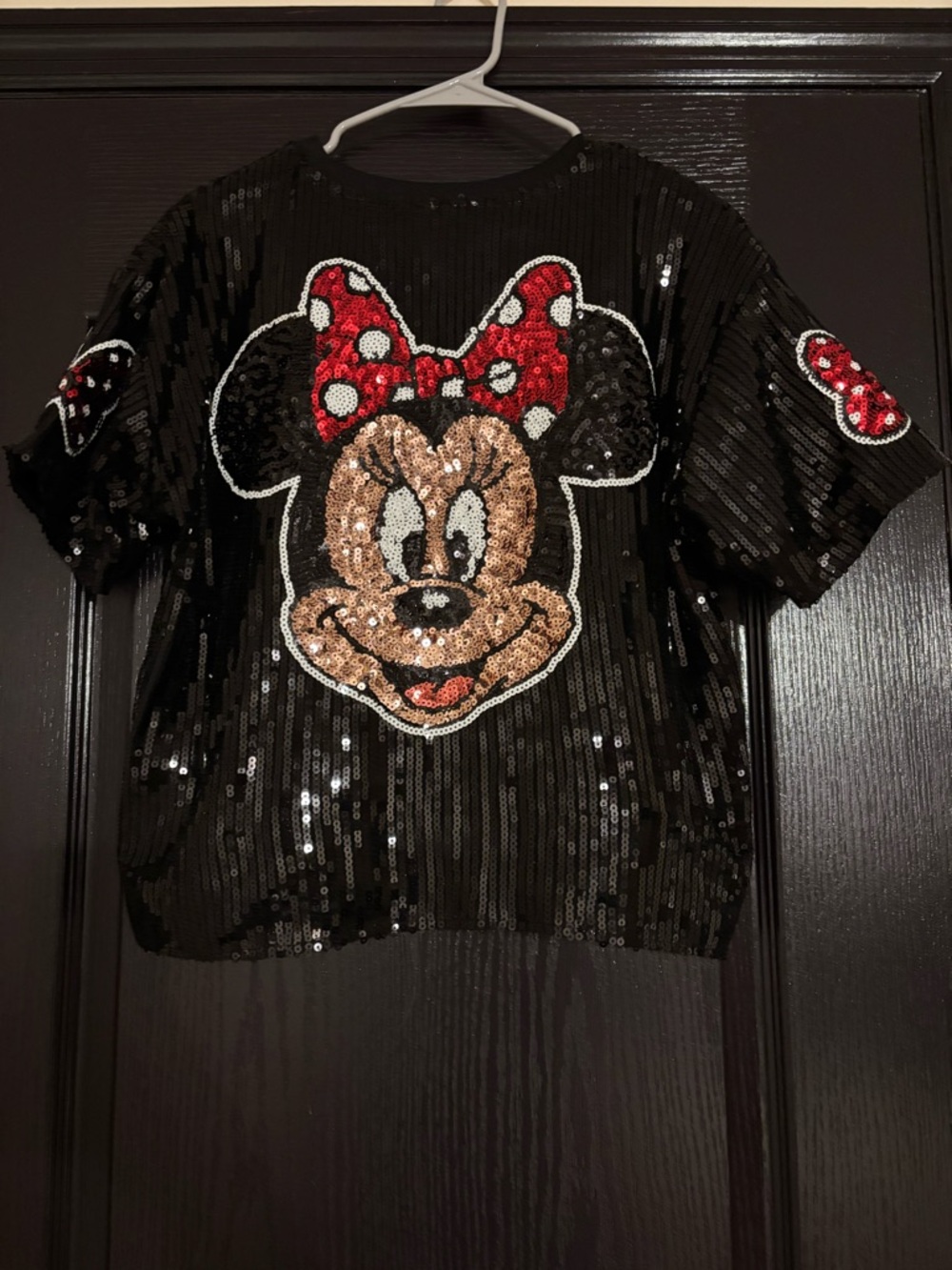 Super sparkly Minnie Mouse jersey